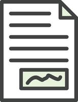 File Signature Vector Icon Design