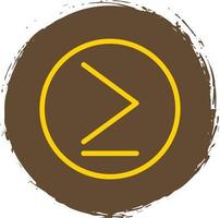 Greater Than Vector Icon Design