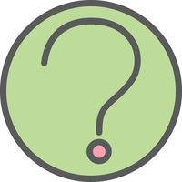 Question Circle Vector Icon Design