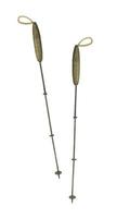 Trekking poles painted in watercolor. Hiking equipment. Nordic walking sticks. accessories for tourists vector