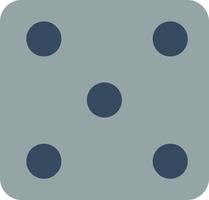 Dice Five Vector Icon Design