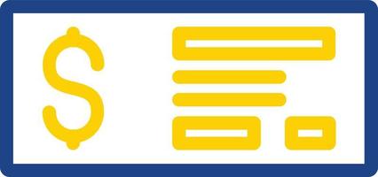 Money Check Vector Icon Design