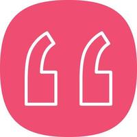 Quote Left Vector Icon Design