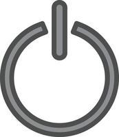 Power Off Vector Icon Design