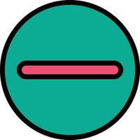 Minus Circle Vector Icon Design