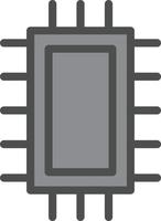 diseño de icono de vector de microchip