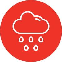 Cloud Rain Vector Icon Design