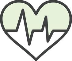 Heartbeat Vector Icon Design