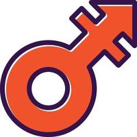 Mars Stroke Vector Icon Design