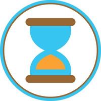 Hourglass End Vector Icon Design