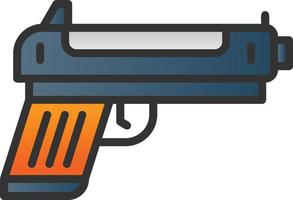 icono de vector de pistola