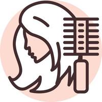 Beauty spa center, icon, vector on white background.