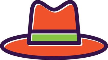 Hat Cowboy Side Vector Icon Design