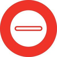 Minus Circle Vector Icon Design