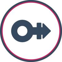 Mars Stroke H Vector Icon Design