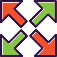 Expand Arrows Alt Vector Icon Design