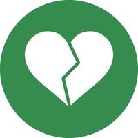 Heart Broken Vector Icon Design