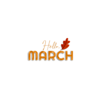 Hello Month of March png