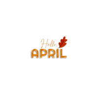 Hello Month of April png