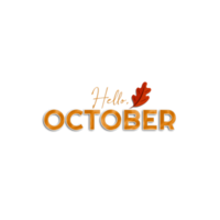 Hello Month of October png