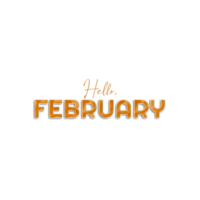 Hello Month of February png