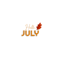 hola mes de julio png
