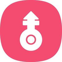 Mars Stroke V Vector Icon Design