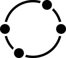 Dot Circle Vector Icon Design