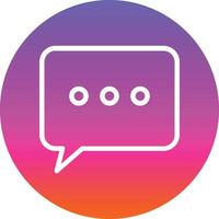 Comment Dots Vector Icon Design