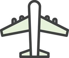 diseño de icono de vector de avión