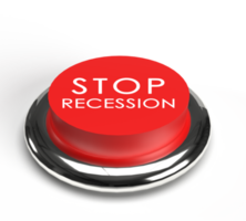 Push control icon red pink orange color button emergency stop recession font text symbol business financial marketing crisis money problem economy global investment wealth debt technology.3d render png