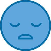 Frown Open Vector Icon Design