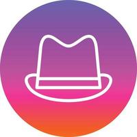 Hat Cowboy Vector Icon Design