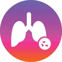 Lungs Virus Vector Icon Design