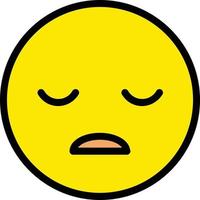 Frown Open Vector Icon Design