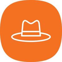 Hat Cowboy Side Vector Icon Design