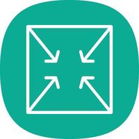 Compress Arrows Alt Vector Icon Design
