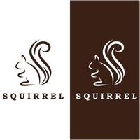 squirrel logo and vector with slogan design