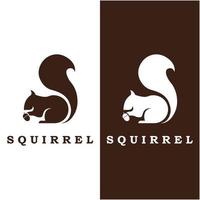 squirrel logo and vector with slogan design