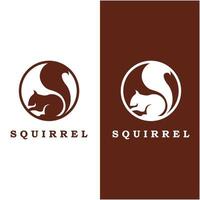 squirrel logo and vector with slogan design