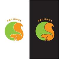 squirrel logo and vector with slogan design