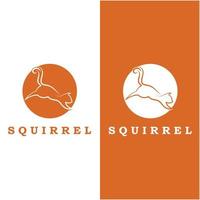 squirrel logo and vector with slogan design