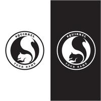 squirrel logo and vector with slogan design