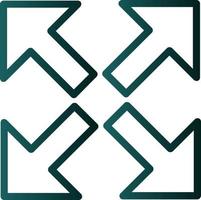 Expand Arrows Alt Vector Icon Design