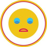 Frown Vector Icon Design