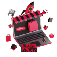 3D Black Friday Illustration png