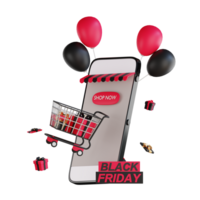 3D Black Friday Illustration png