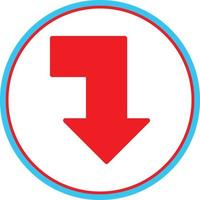 Level Down Alt Vector Icon Design