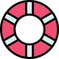 Life Ring Vector Icon Design
