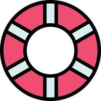 Life Ring Vector Icon Design